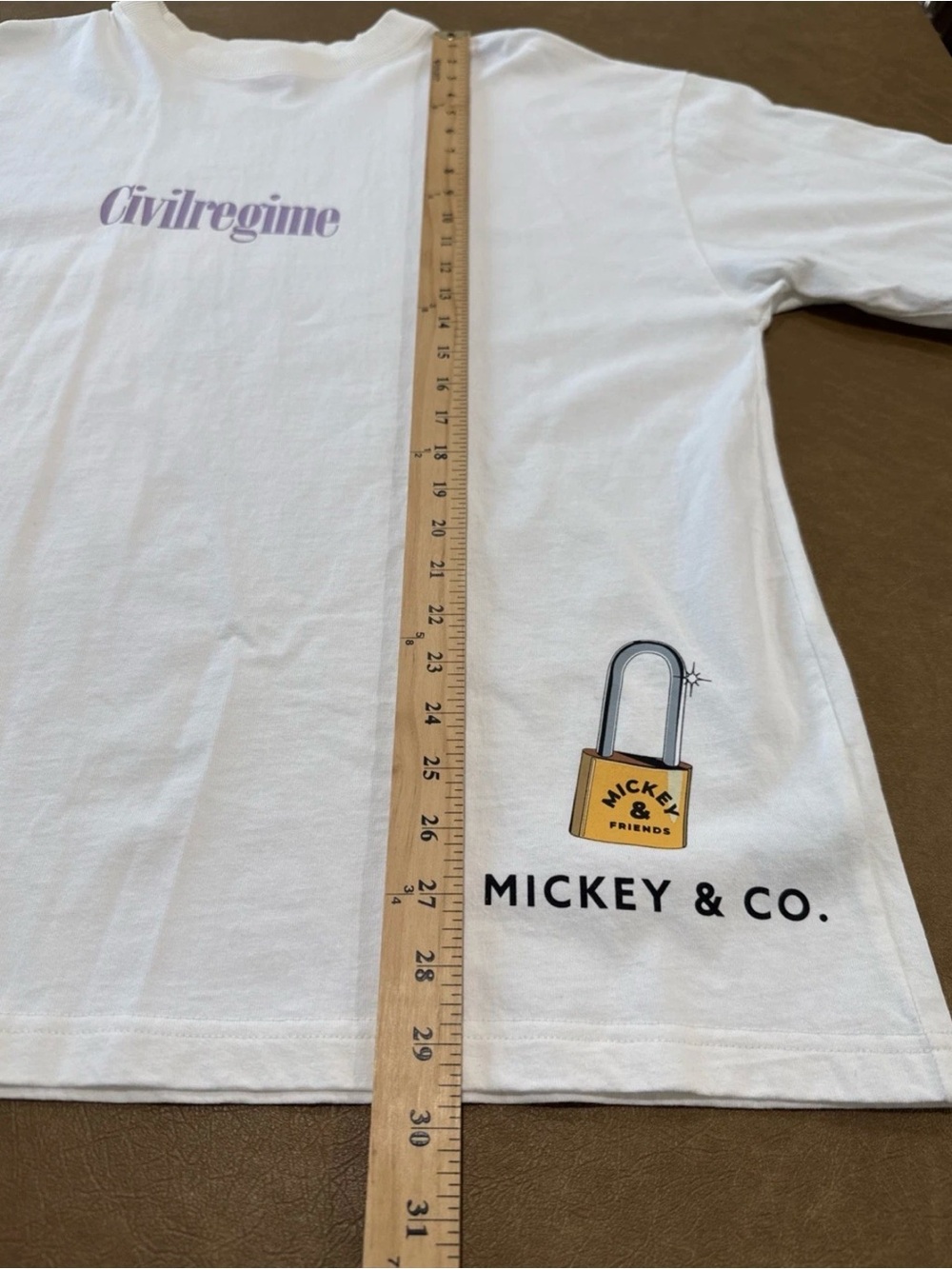 Civil Regime x Disney Mickey & Friends Mens L Graphic Tee Minnie Mouse White EUC - Picture 12 of 13